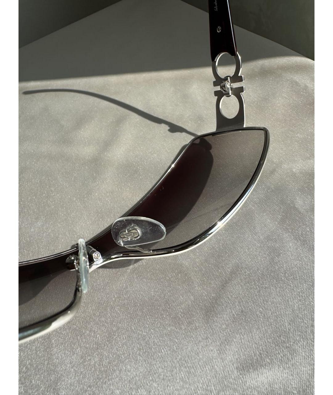 FERRAGAMO Черные пластиковые солнцезащитные очки, фото 6