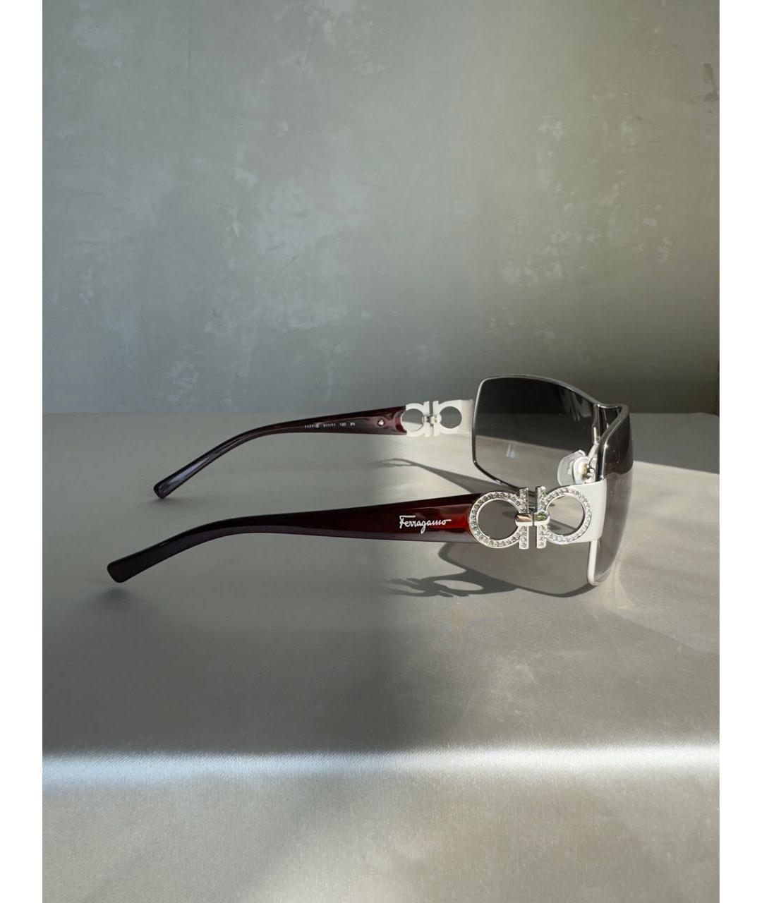 FERRAGAMO Черные пластиковые солнцезащитные очки, фото 3