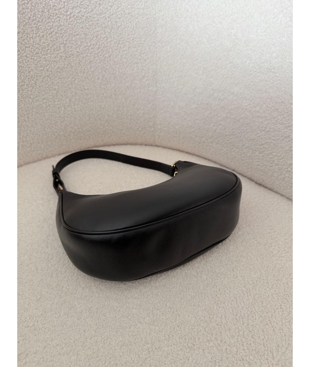 CELINE Черная кожаная сумка с короткими ручками, фото 6