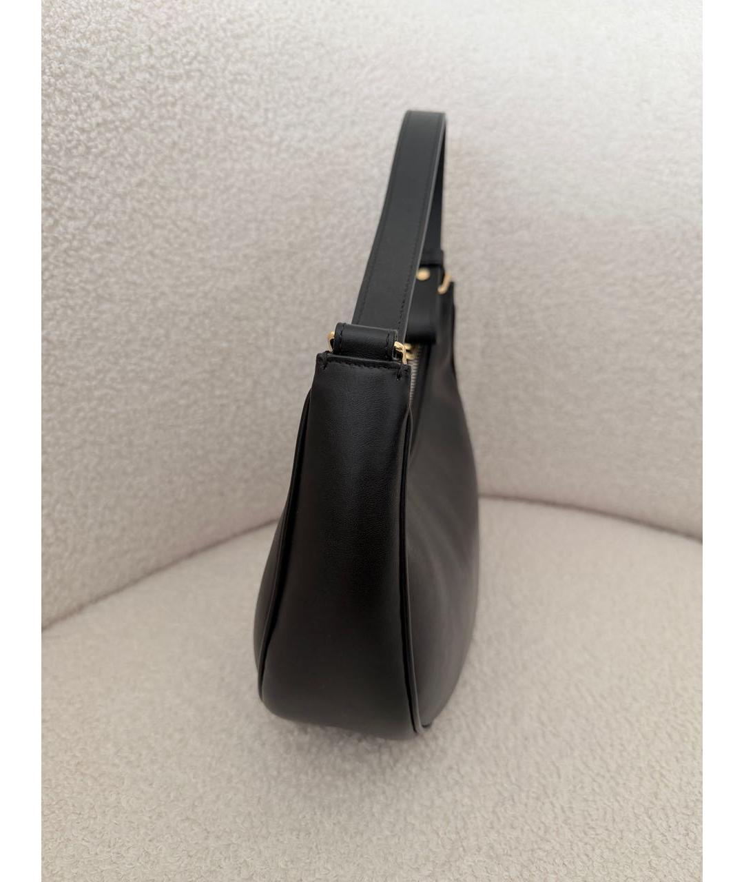 CELINE Черная кожаная сумка с короткими ручками, фото 3
