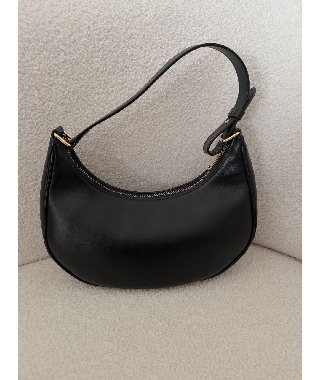 CELINE Черная кожаная сумка с короткими ручками, фото 2