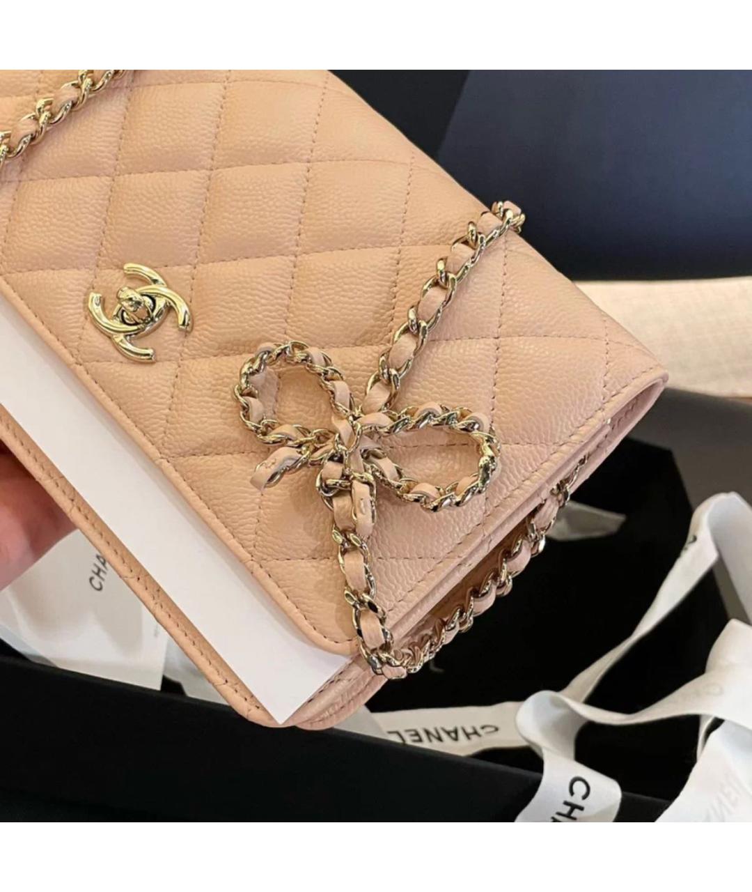 CHANEL Коралловая сумка через плечо, фото 3