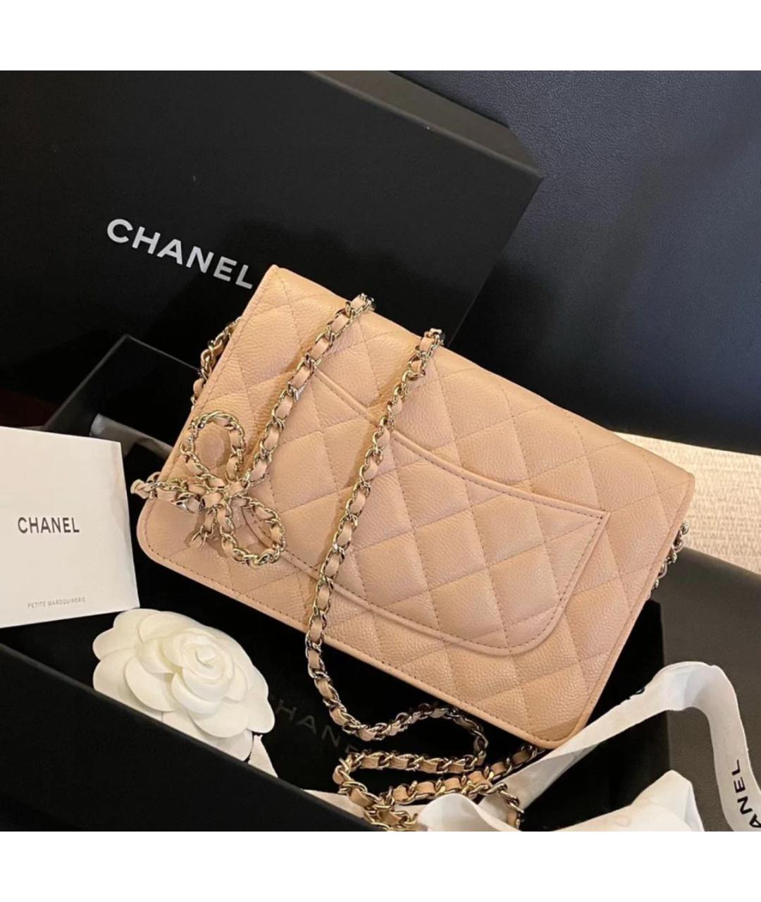 CHANEL Коралловая сумка через плечо, фото 2