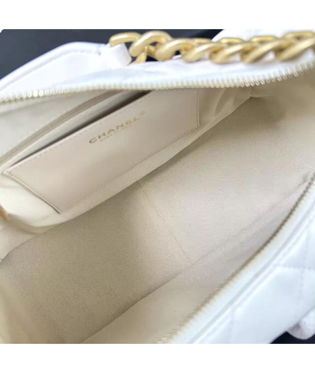 CHANEL Белая сумка через плечо, фото 5