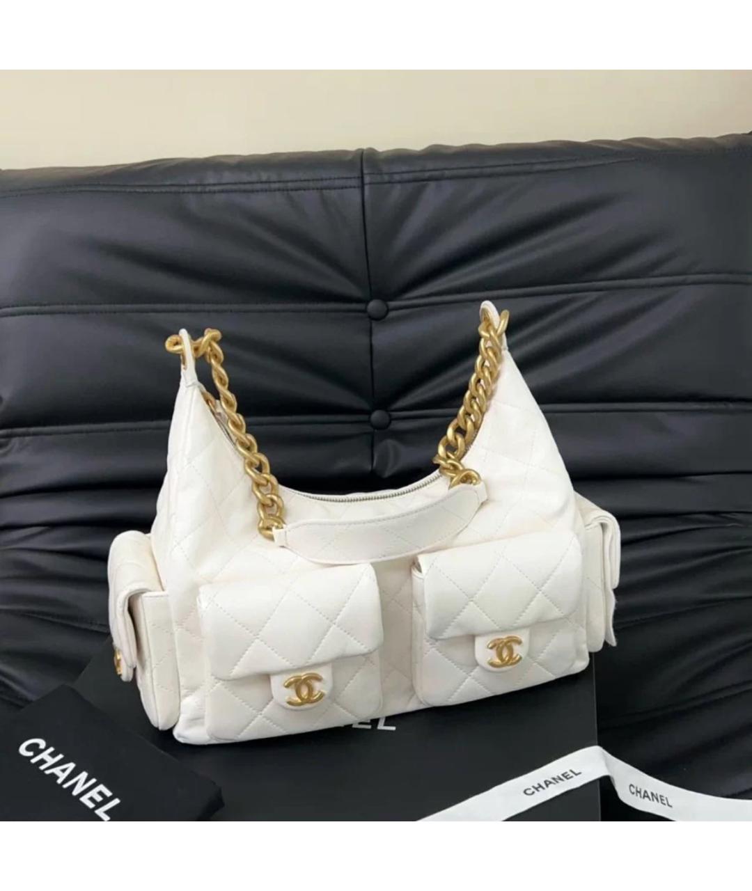 CHANEL Белая сумка через плечо, фото 8