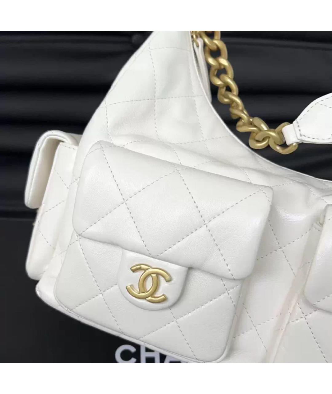 CHANEL Белая сумка через плечо, фото 2