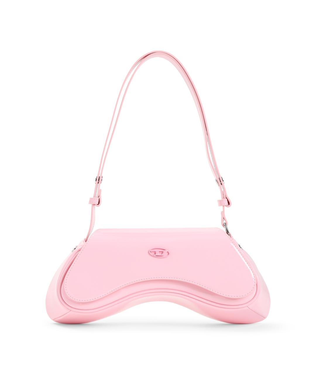 DIESEL Розовая сумка через плечо из искусственной кожи, фото 1