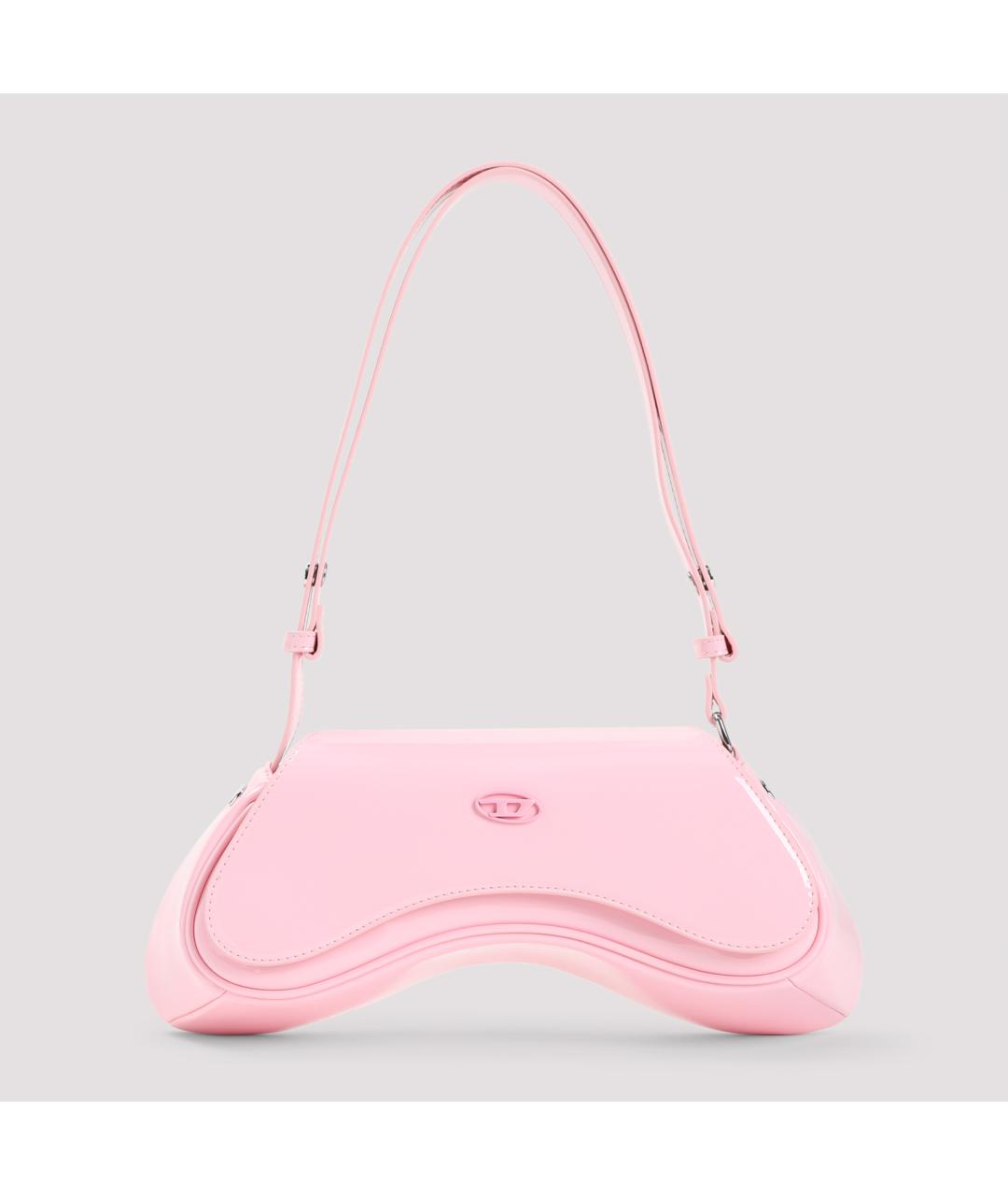 DIESEL Розовая сумка через плечо из искусственной кожи, фото 3