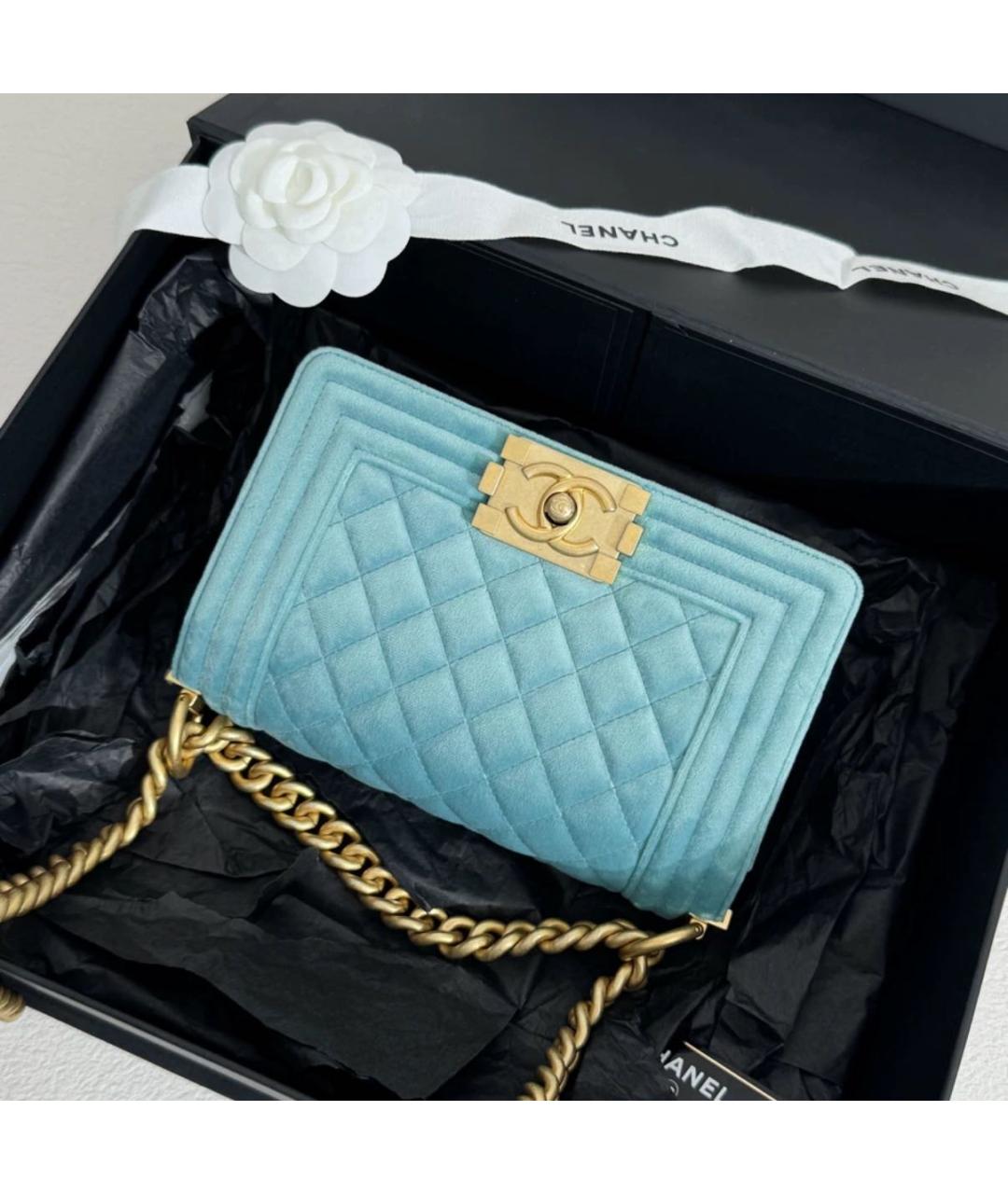 CHANEL Бирюзовая сумка через плечо, фото 2