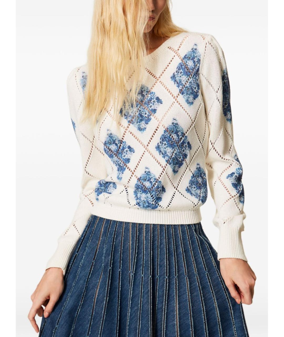 TWIN-SET Хлопковый джемпер / свитер, фото 3