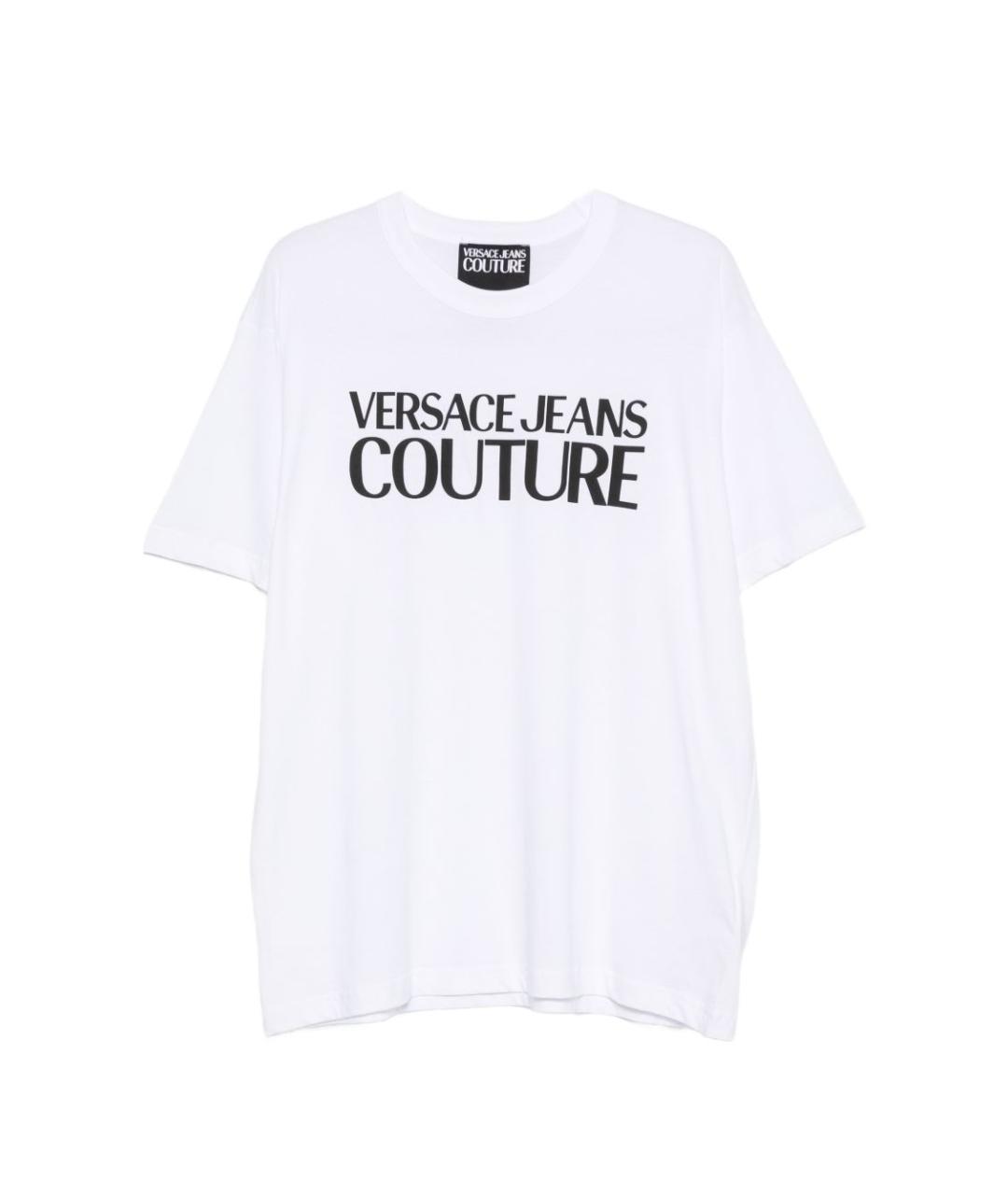 VERSACE JEANS COUTURE Белая хлопковая футболка, фото 1