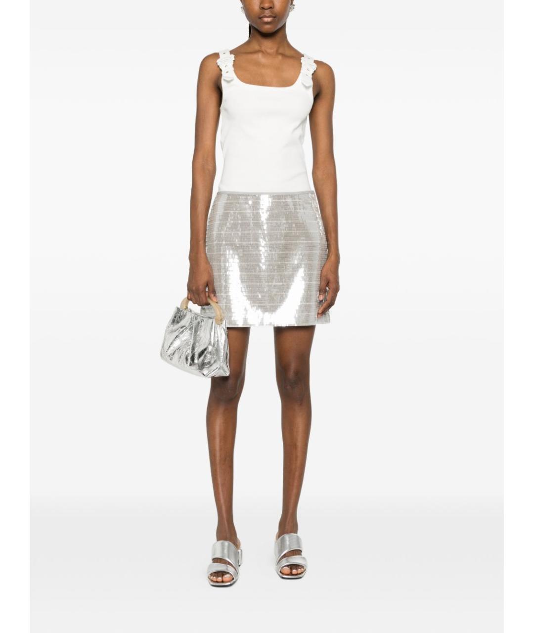 VERSACE JEANS COUTURE Бежевая хлопковая майка, фото 2