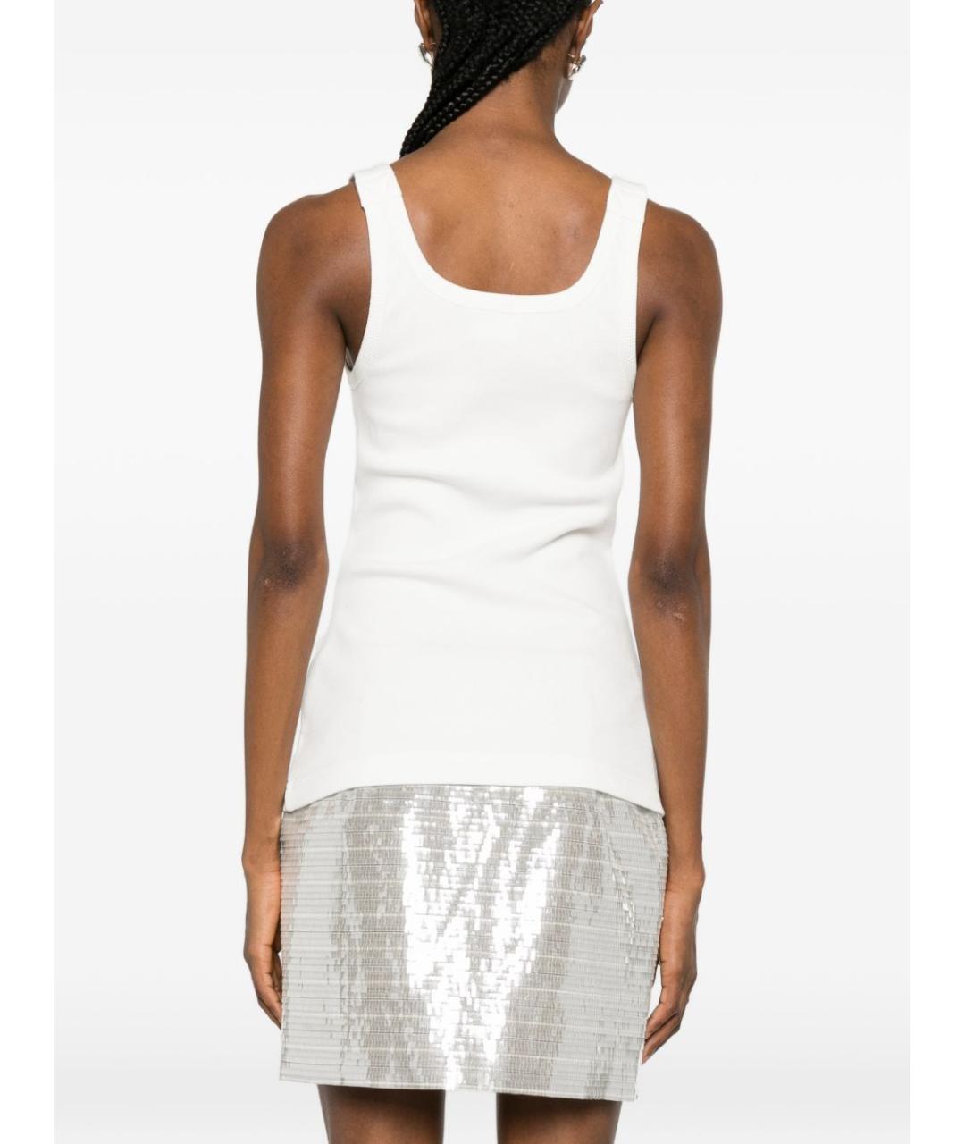 VERSACE JEANS COUTURE Бежевая хлопковая майка, фото 3