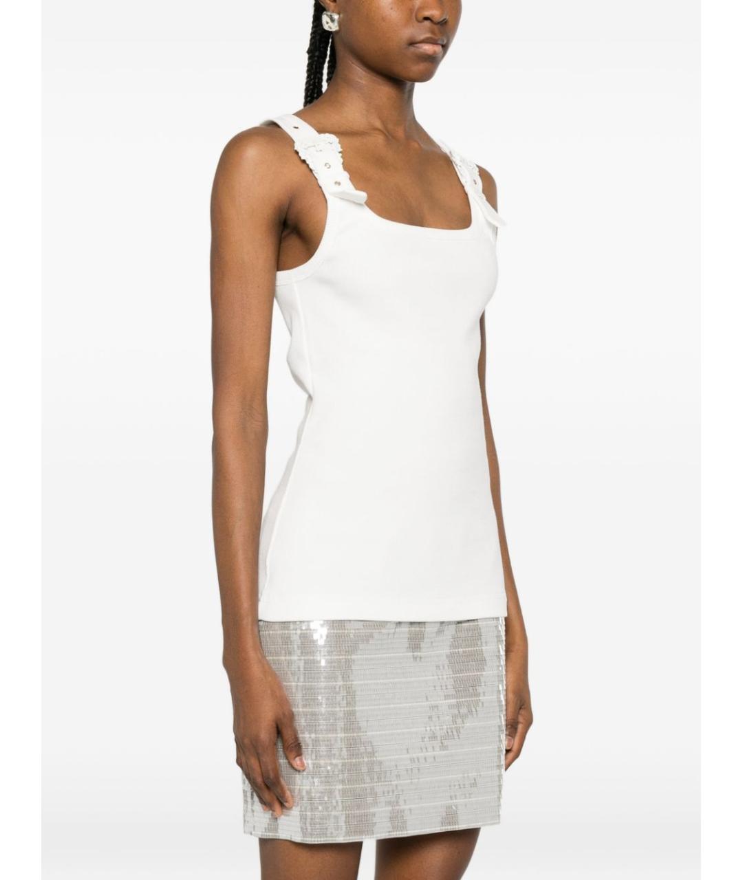 VERSACE JEANS COUTURE Бежевая хлопковая майка, фото 5