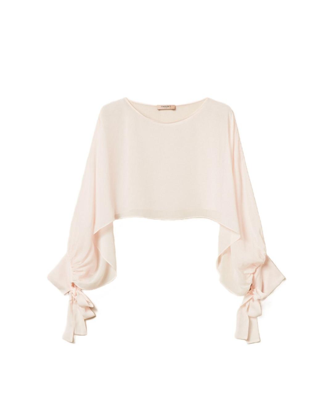 TWIN-SET Розовая вискозная блузы, фото 1