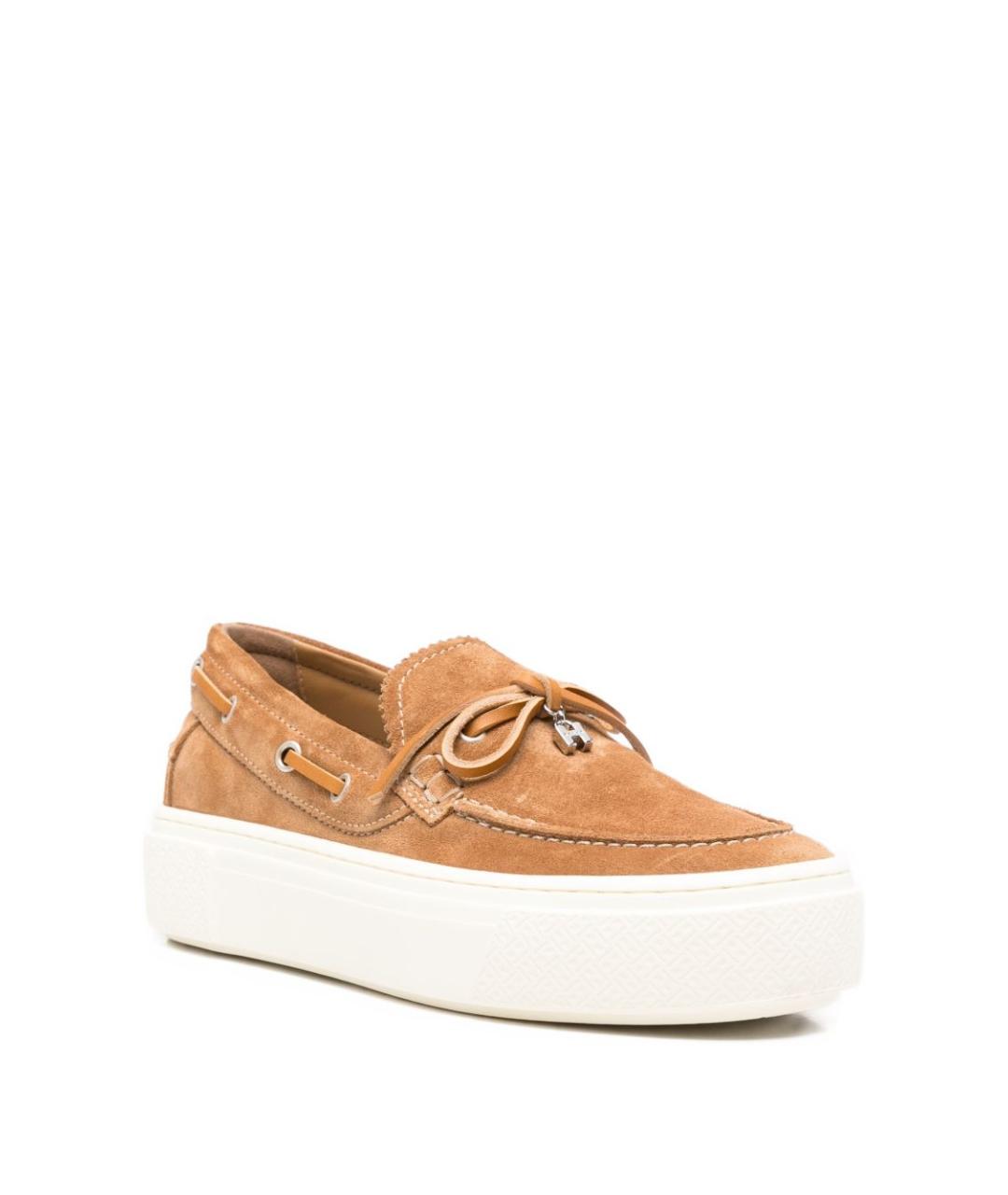 HOGAN Коричневые кожаные лоферы, фото 3