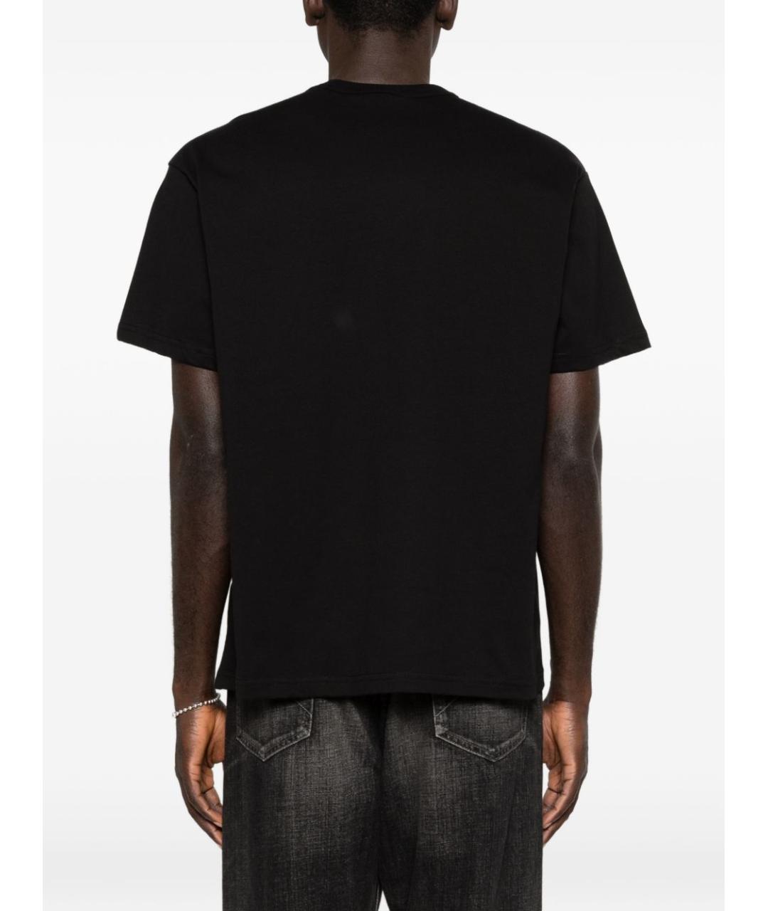 VERSACE JEANS COUTURE Черная хлопковая футболка, фото 2