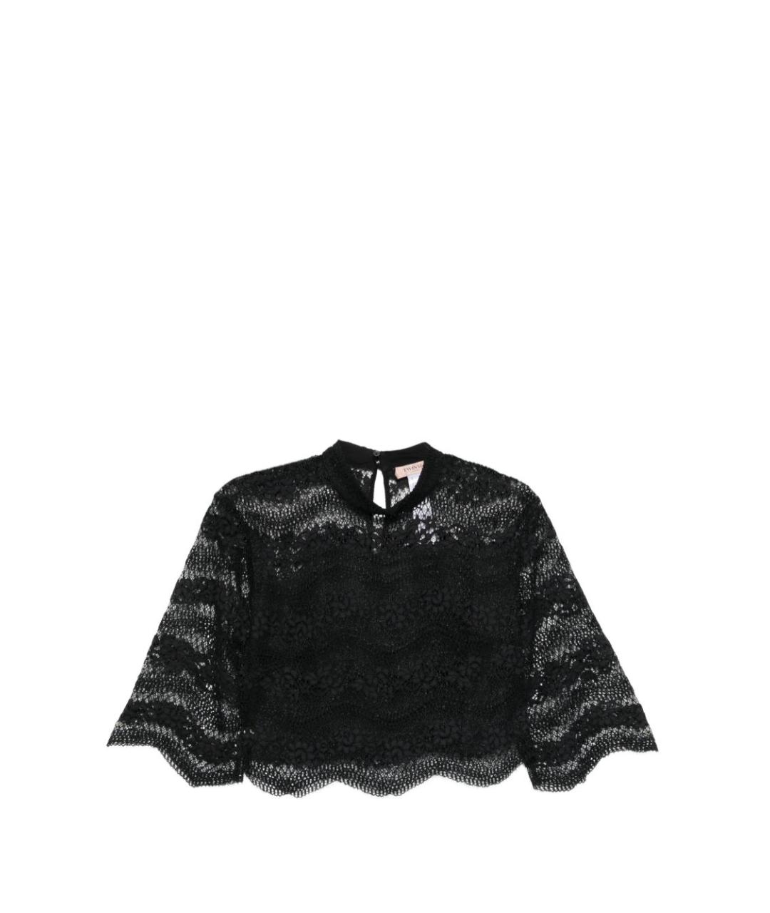 TWIN-SET Черная вискозная блузы, фото 1