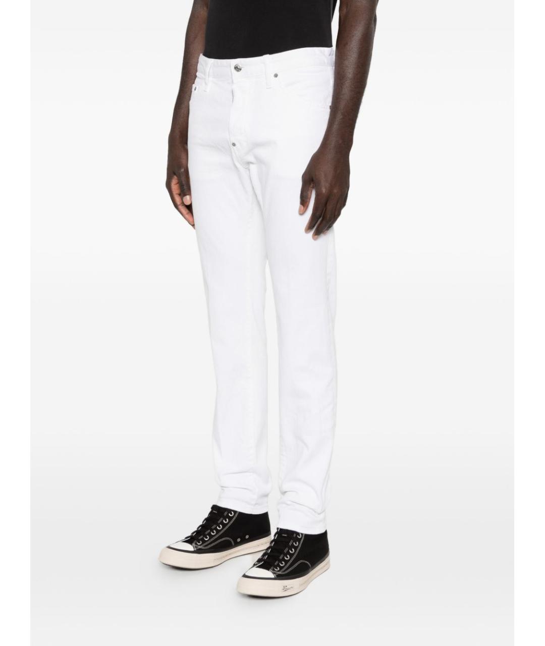 DSQUARED2 Белые хлопковые джинсы, фото 5