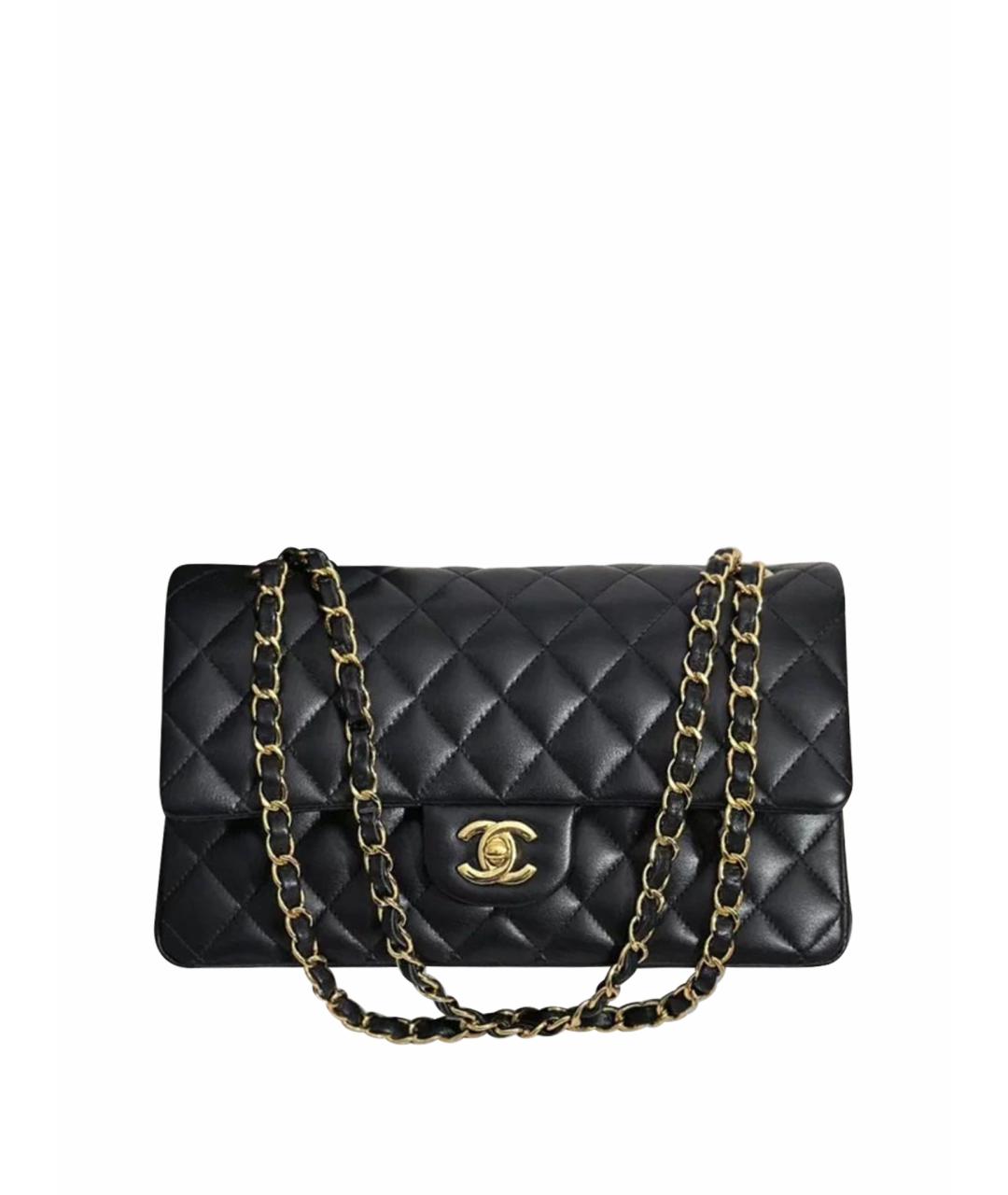 CHANEL Черная кожаная сумка через плечо, фото 1