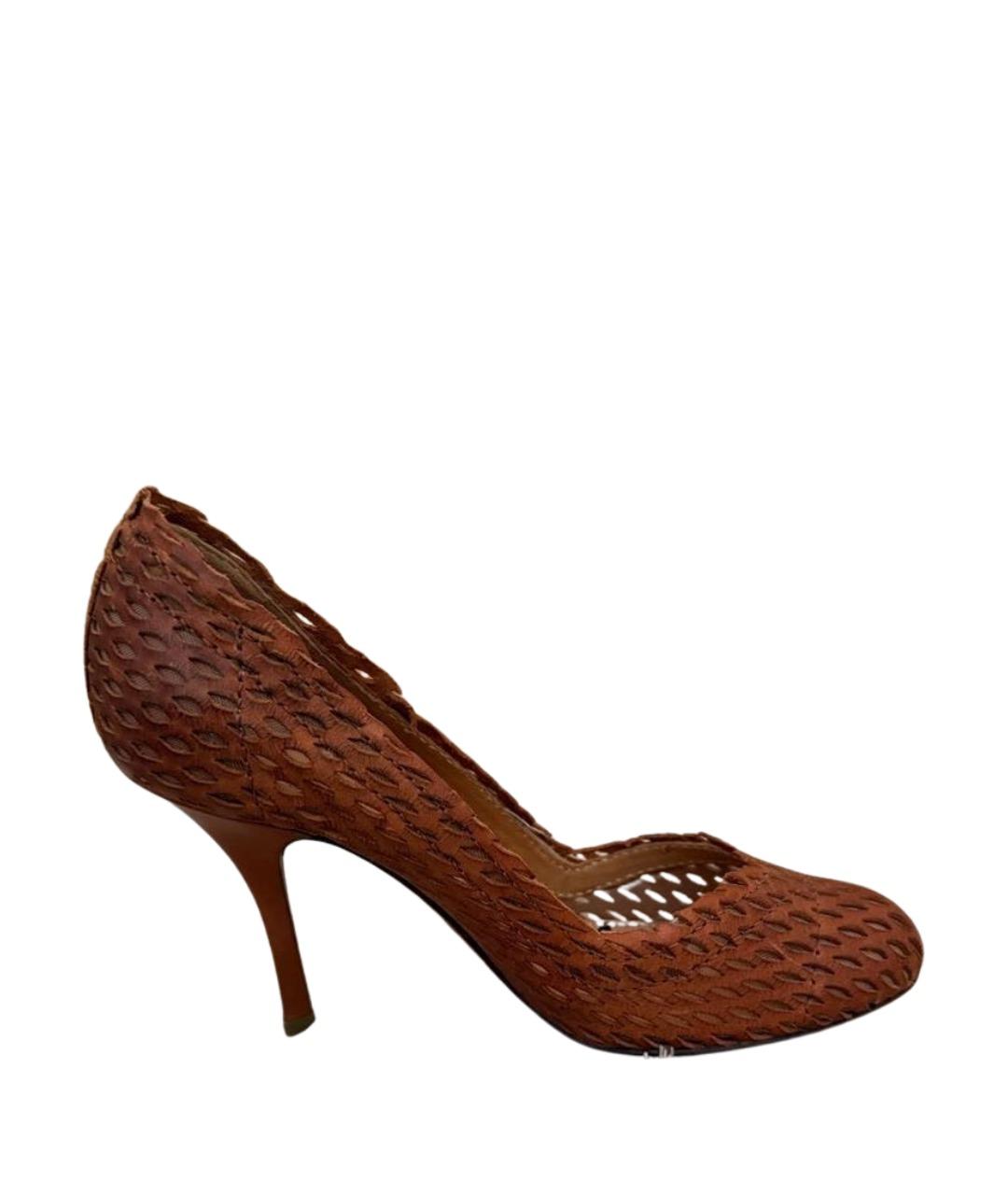 LANVIN Коричневые кожаные туфли, фото 5