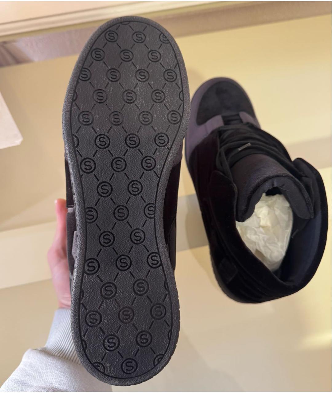 STELLA MCCARTNEY Черные бархатные кроссовки, фото 8