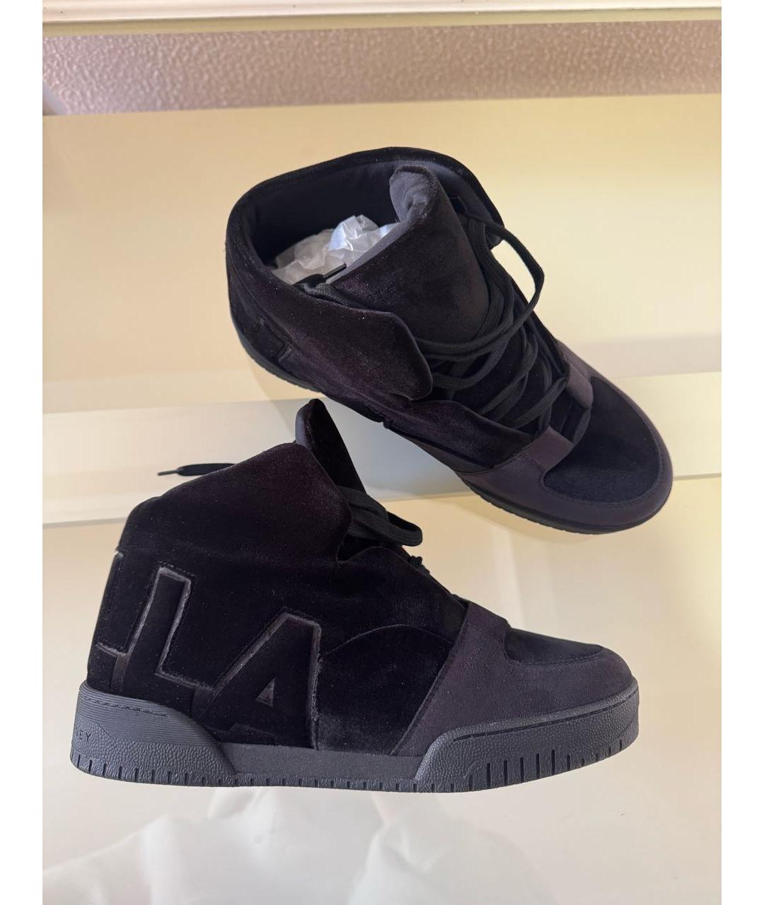 STELLA MCCARTNEY Черные бархатные кроссовки, фото 5