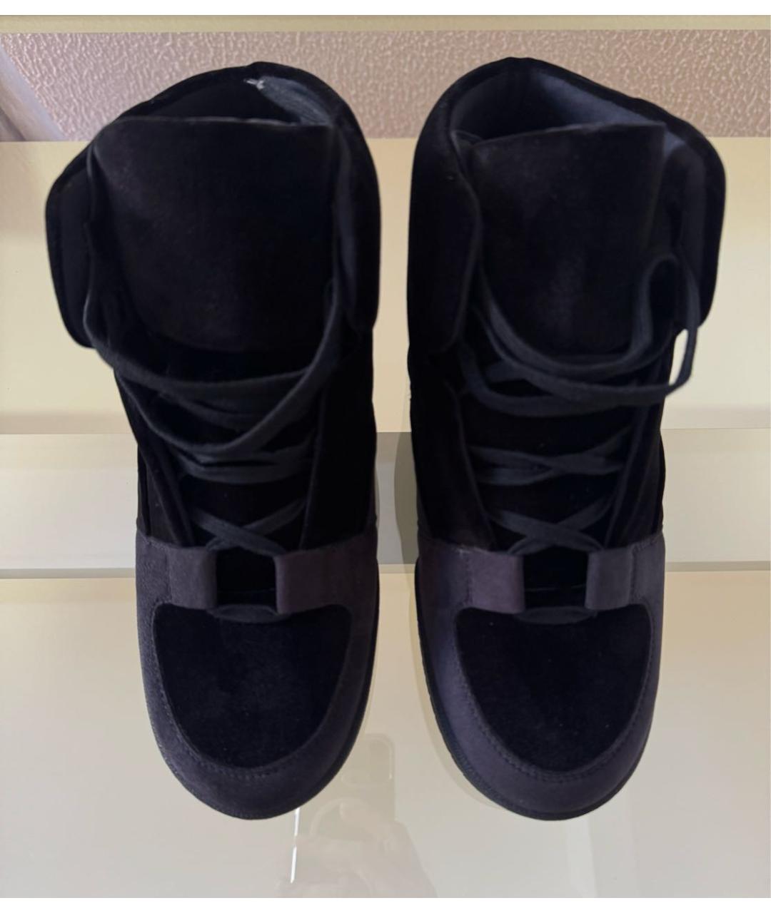 STELLA MCCARTNEY Черные бархатные кроссовки, фото 6