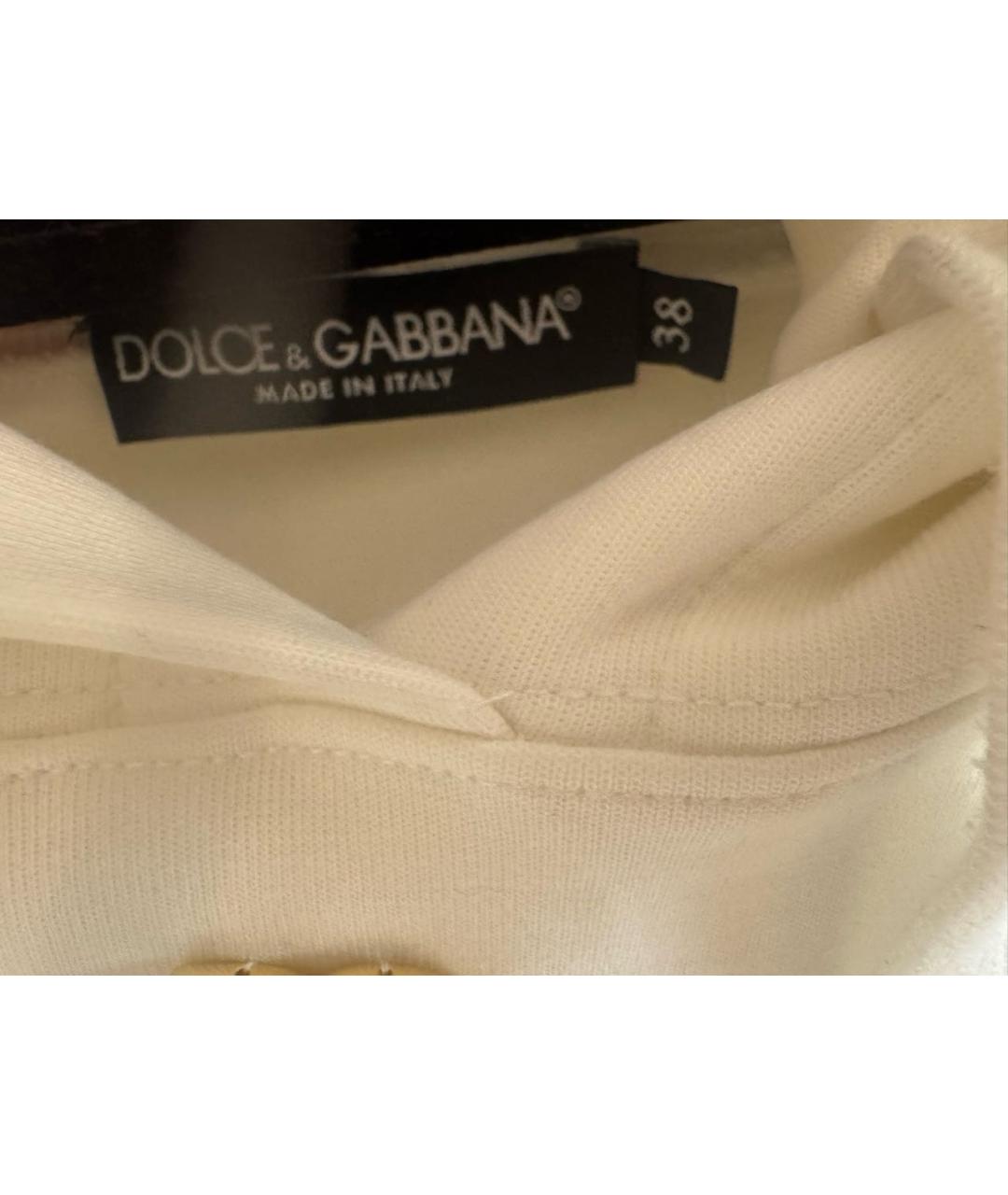 DOLCE&GABBANA Белый хлопковый спортивные костюмы, фото 6