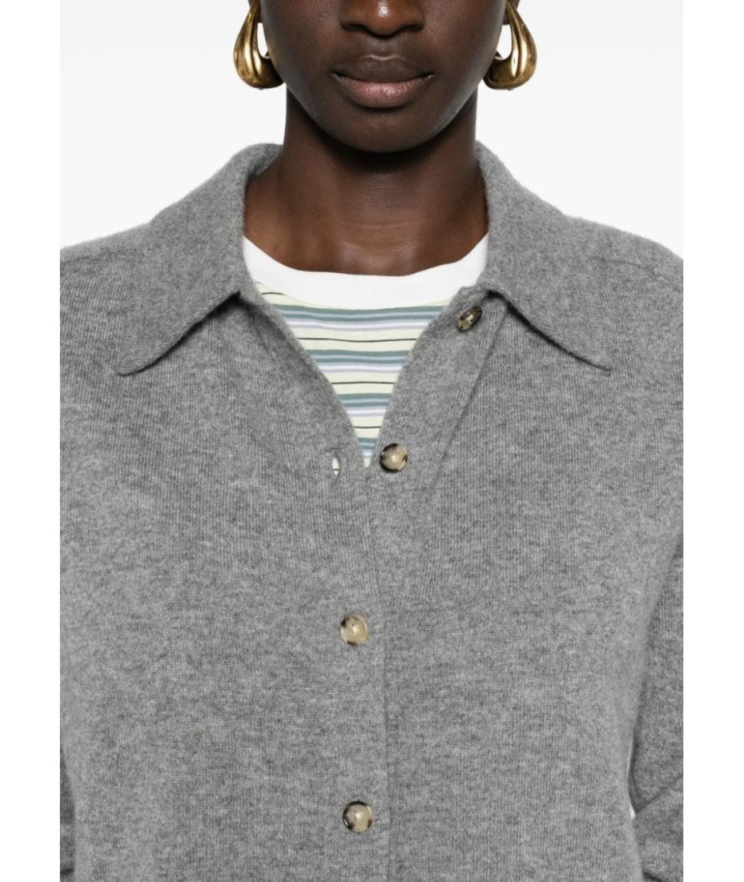 TOTEME Серый кашемировый кардиган, фото 6