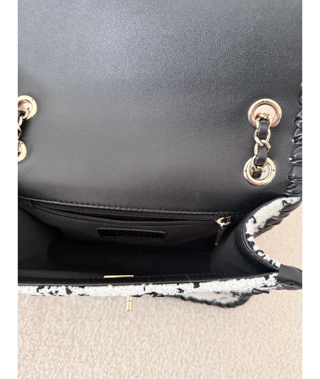 CHANEL Белая твидовая сумка через плечо, фото 5