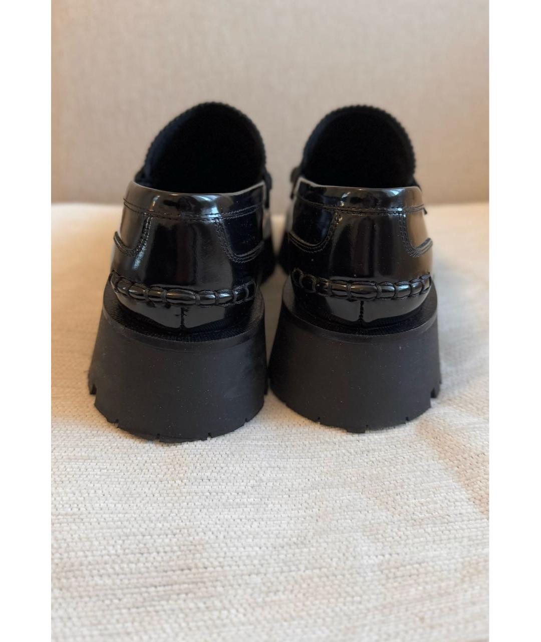 ALEXANDER WANG Черные кожаные лоферы, фото 5