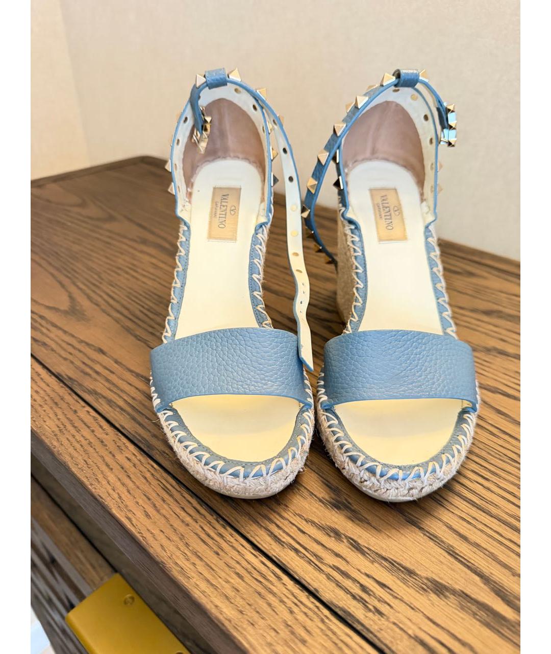 VALENTINO Голубые босоножки, фото 2