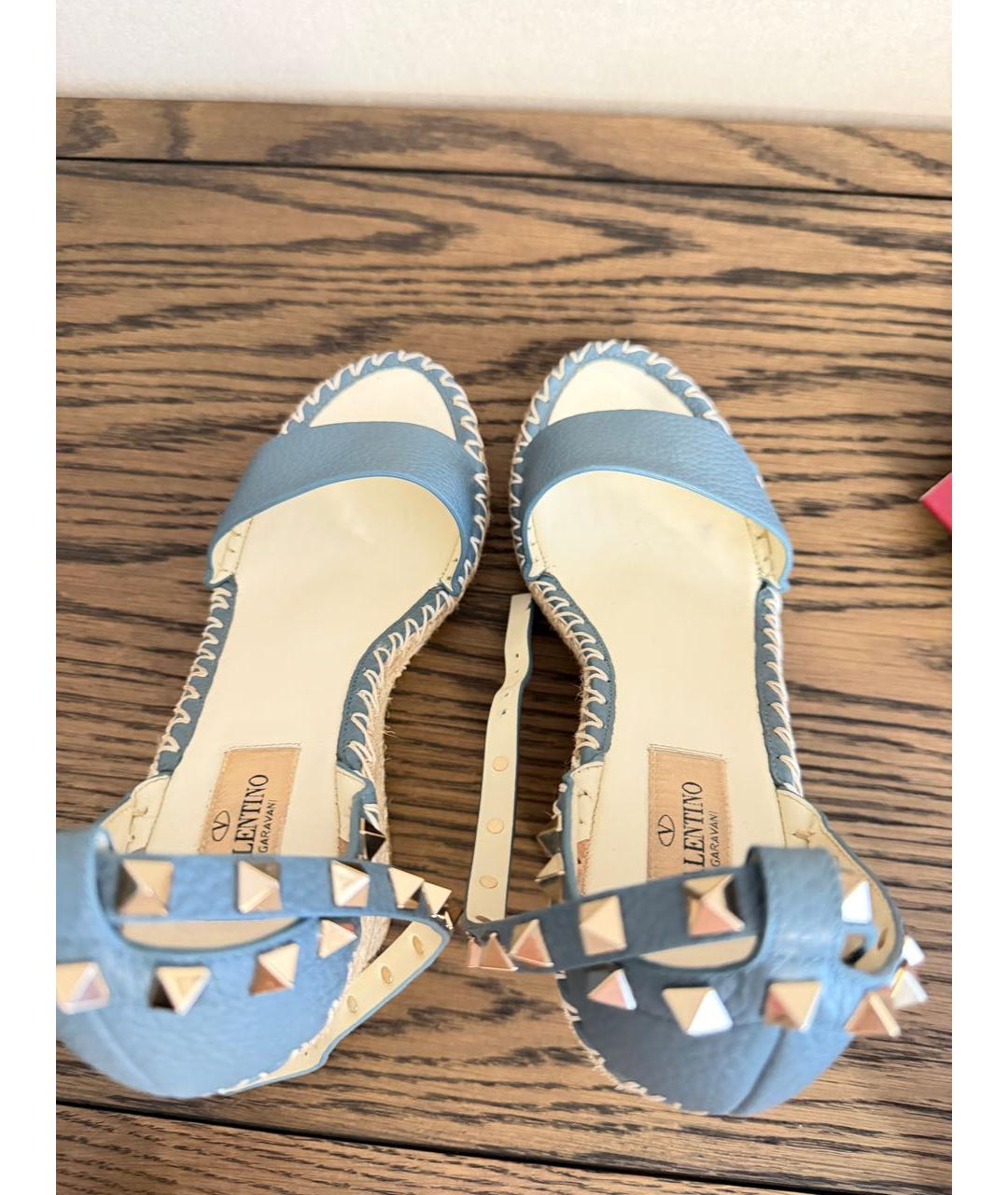 VALENTINO Голубые босоножки, фото 3