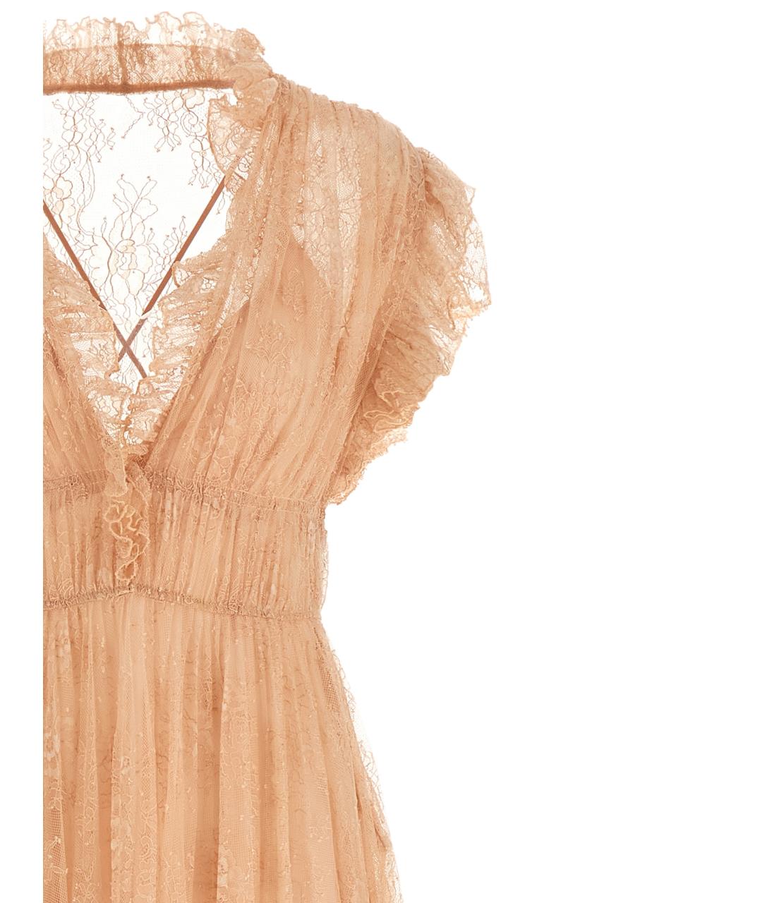 ALBERTA FERRETTI Розовое полиамидовое коктейльное платье, фото 3