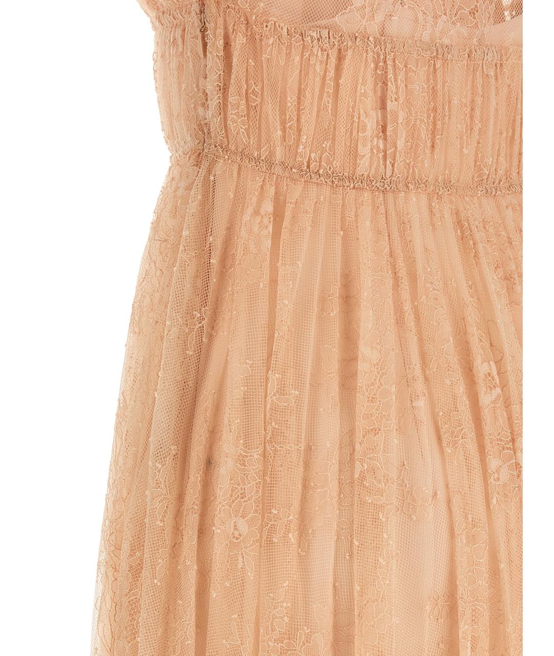 ALBERTA FERRETTI Розовое полиамидовое коктейльное платье, фото 4