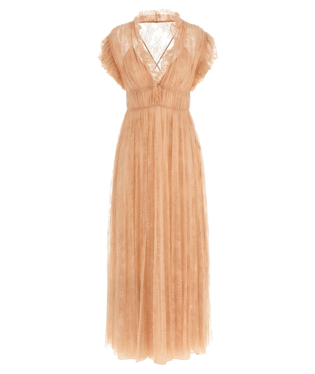 ALBERTA FERRETTI Розовое полиамидовое коктейльное платье, фото 1