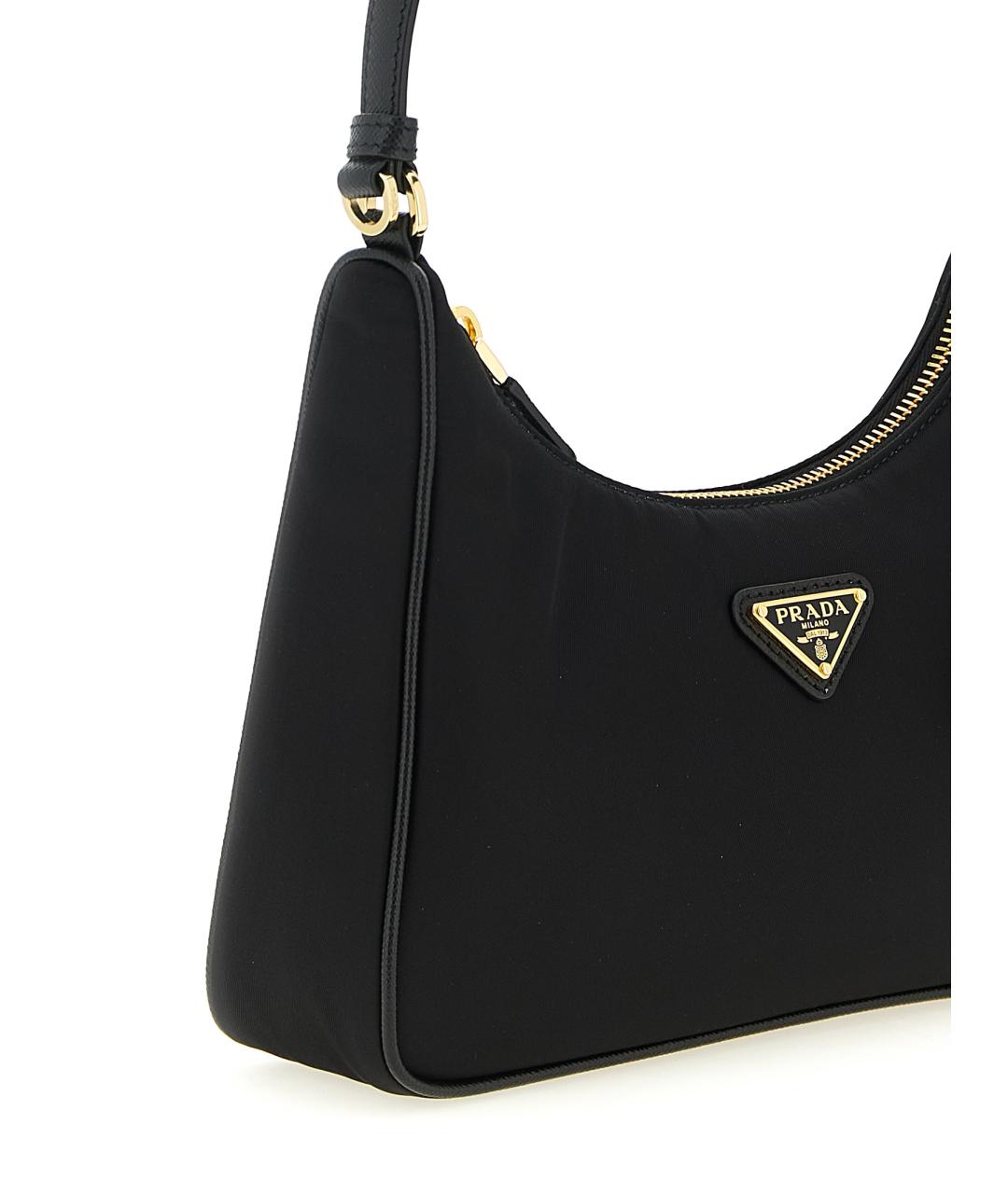 PRADA Черная синтетическая сумка через плечо, фото 3
