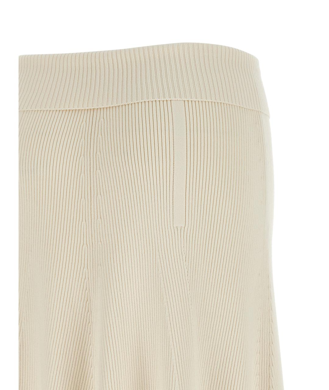 ZIMMERMANN Бежевая вискозная юбка миди, фото 4