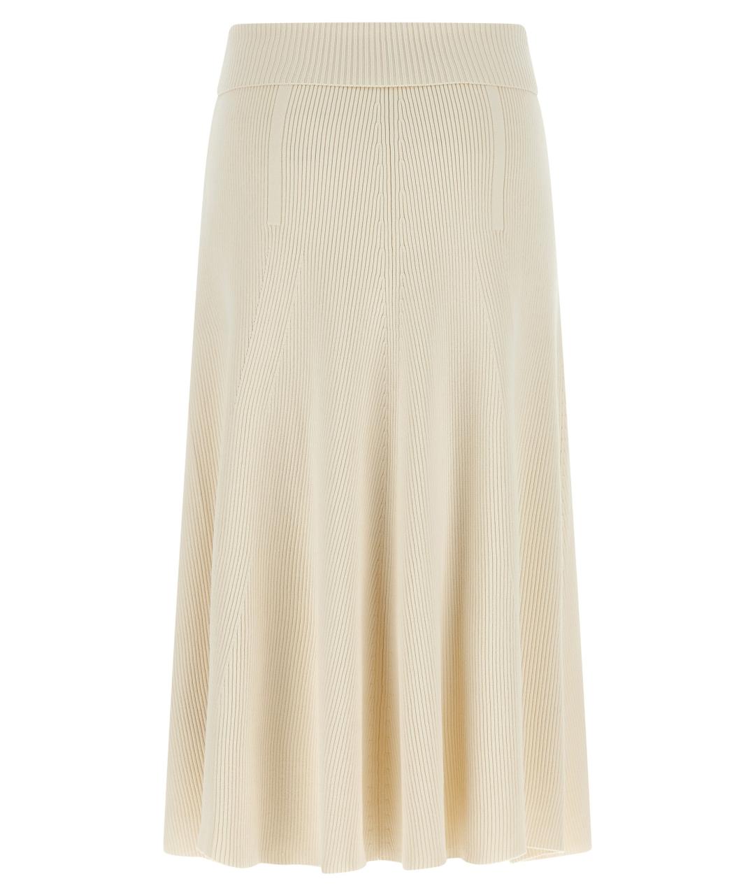 ZIMMERMANN Бежевая вискозная юбка миди, фото 2