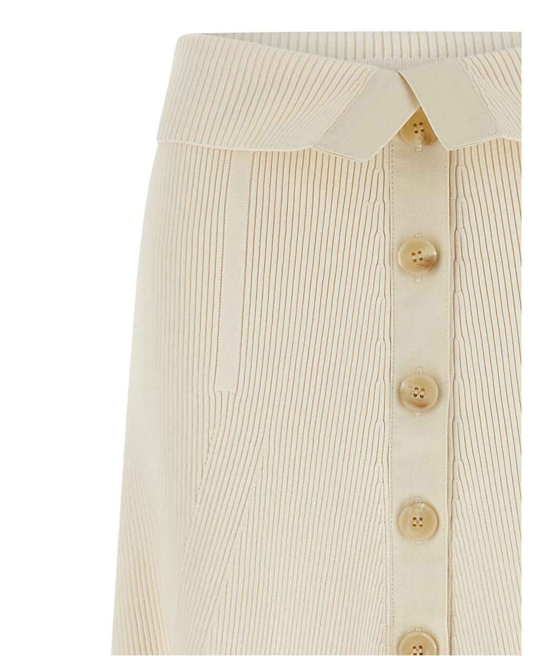 ZIMMERMANN Бежевая вискозная юбка миди, фото 3