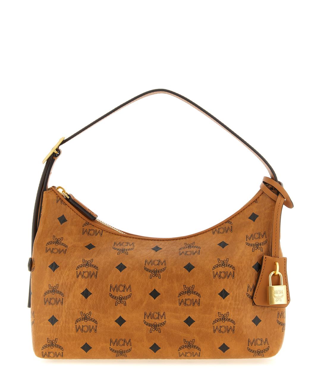 MCM Коричневая сумка через плечо из искусственной кожи, фото 1