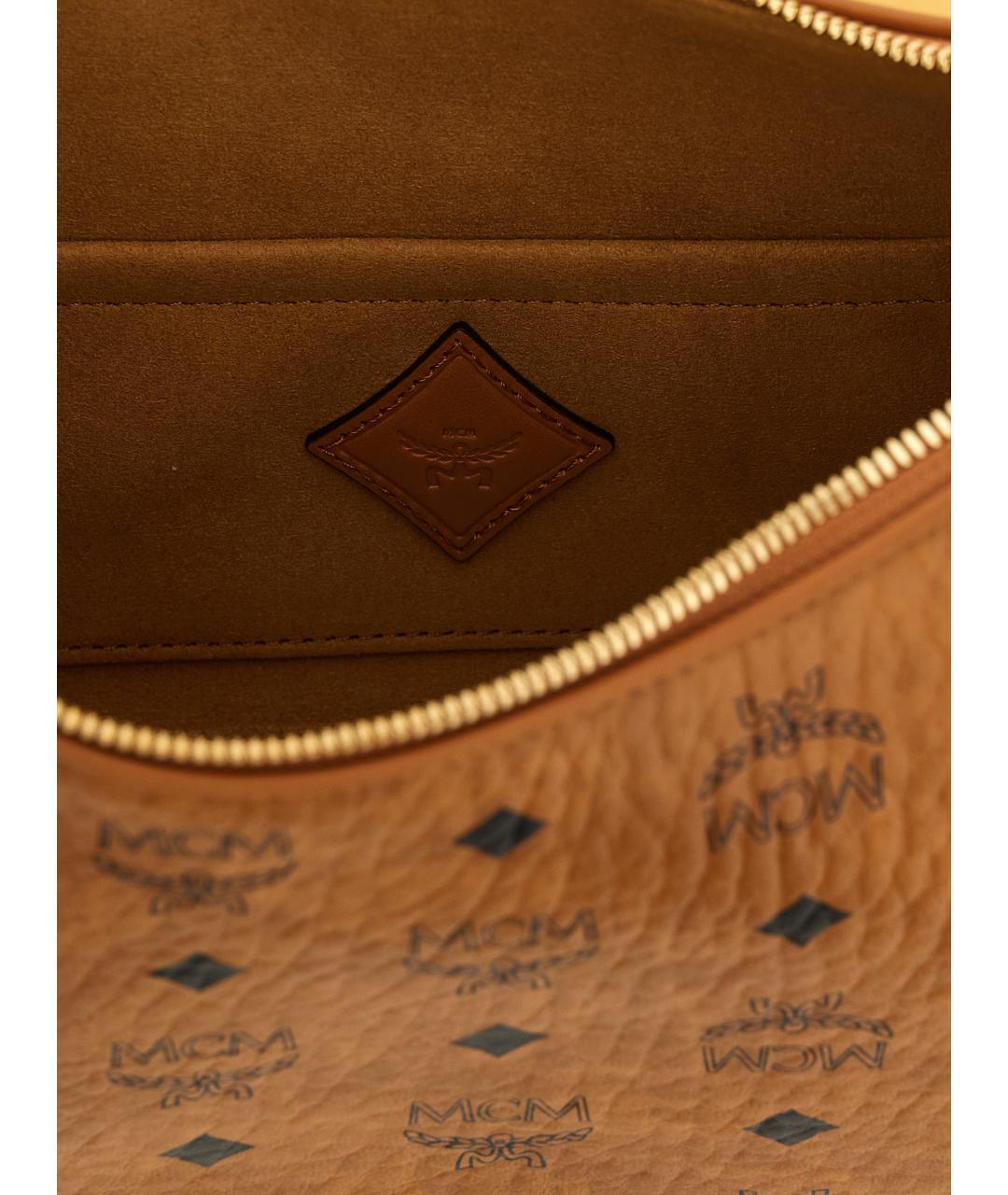 MCM Коричневая сумка через плечо из искусственной кожи, фото 4