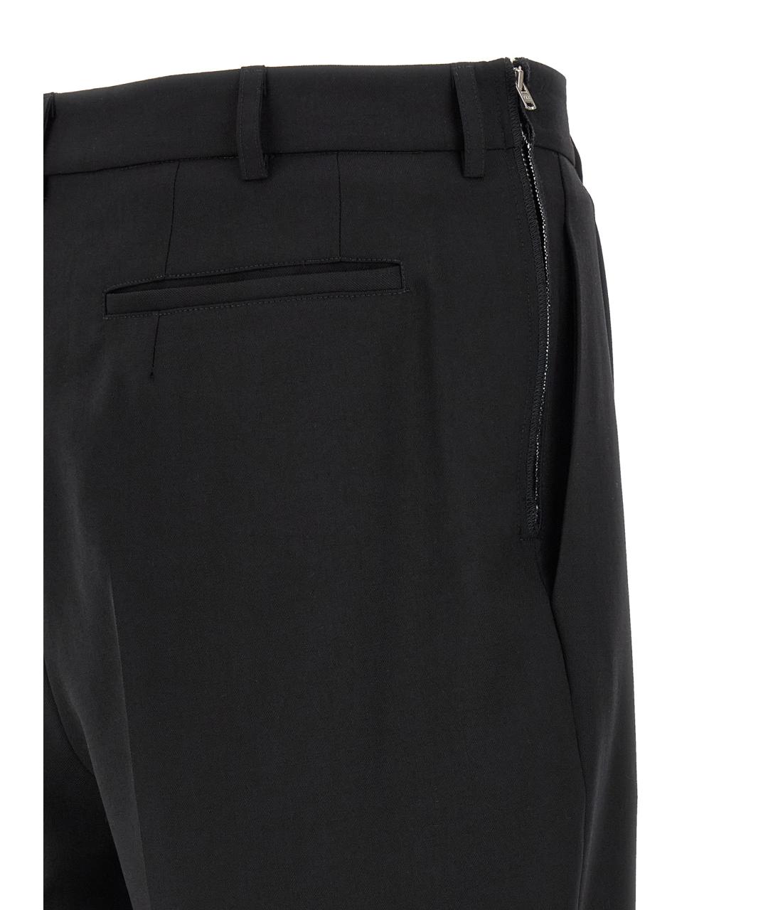MAGLIANO Черные шерстяные повседневные брюки, фото 4