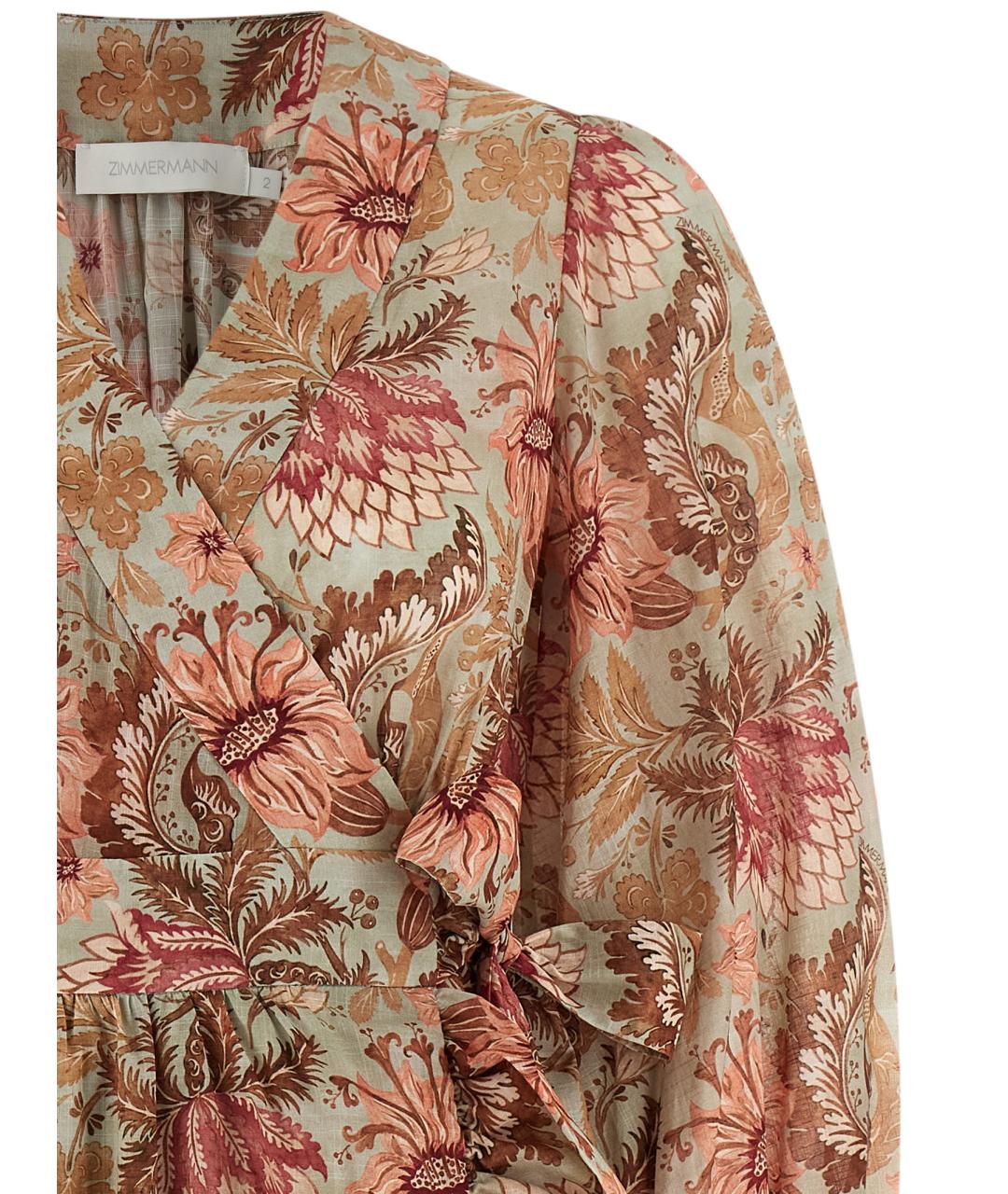 ZIMMERMANN Мульти хлопковое коктейльное платье, фото 3