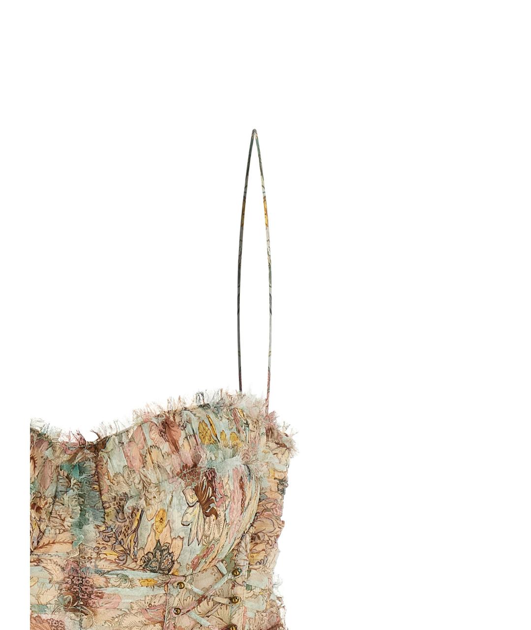 ZIMMERMANN Мульти шелковое коктейльное платье, фото 3