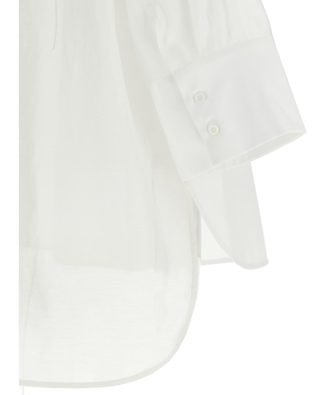PESERICO Белая хлопковая рубашка, фото 4