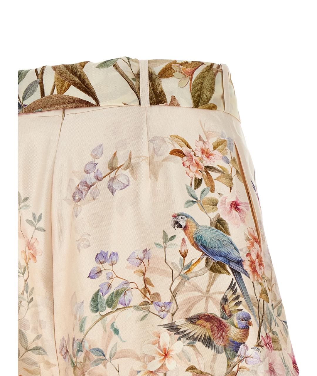 ZIMMERMANN Розовые шелковые шорты, фото 4