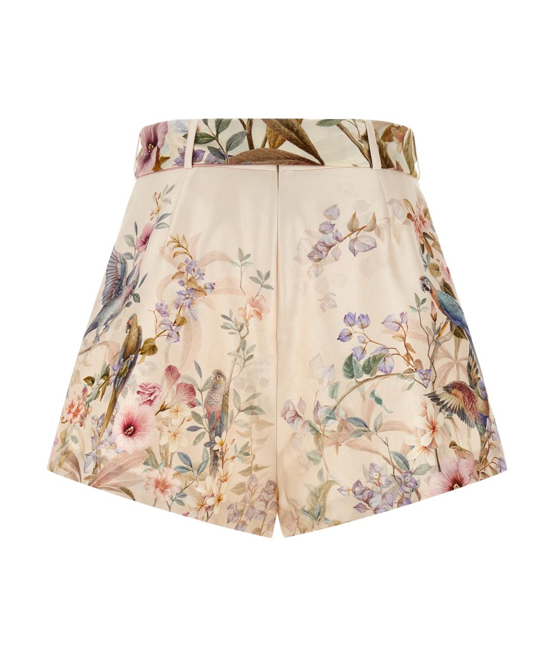 ZIMMERMANN Розовые шелковые шорты, фото 2