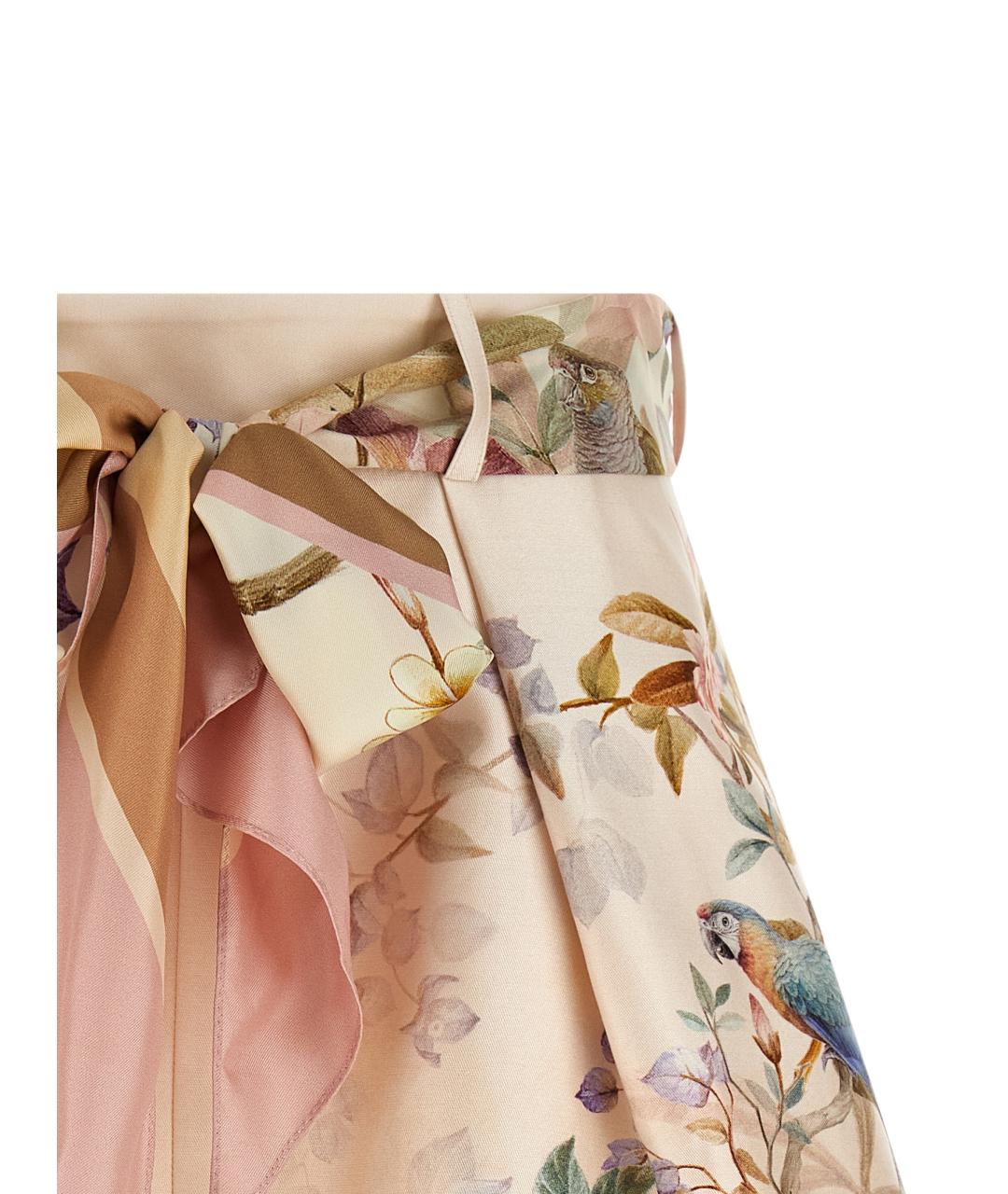 ZIMMERMANN Розовые шелковые шорты, фото 3